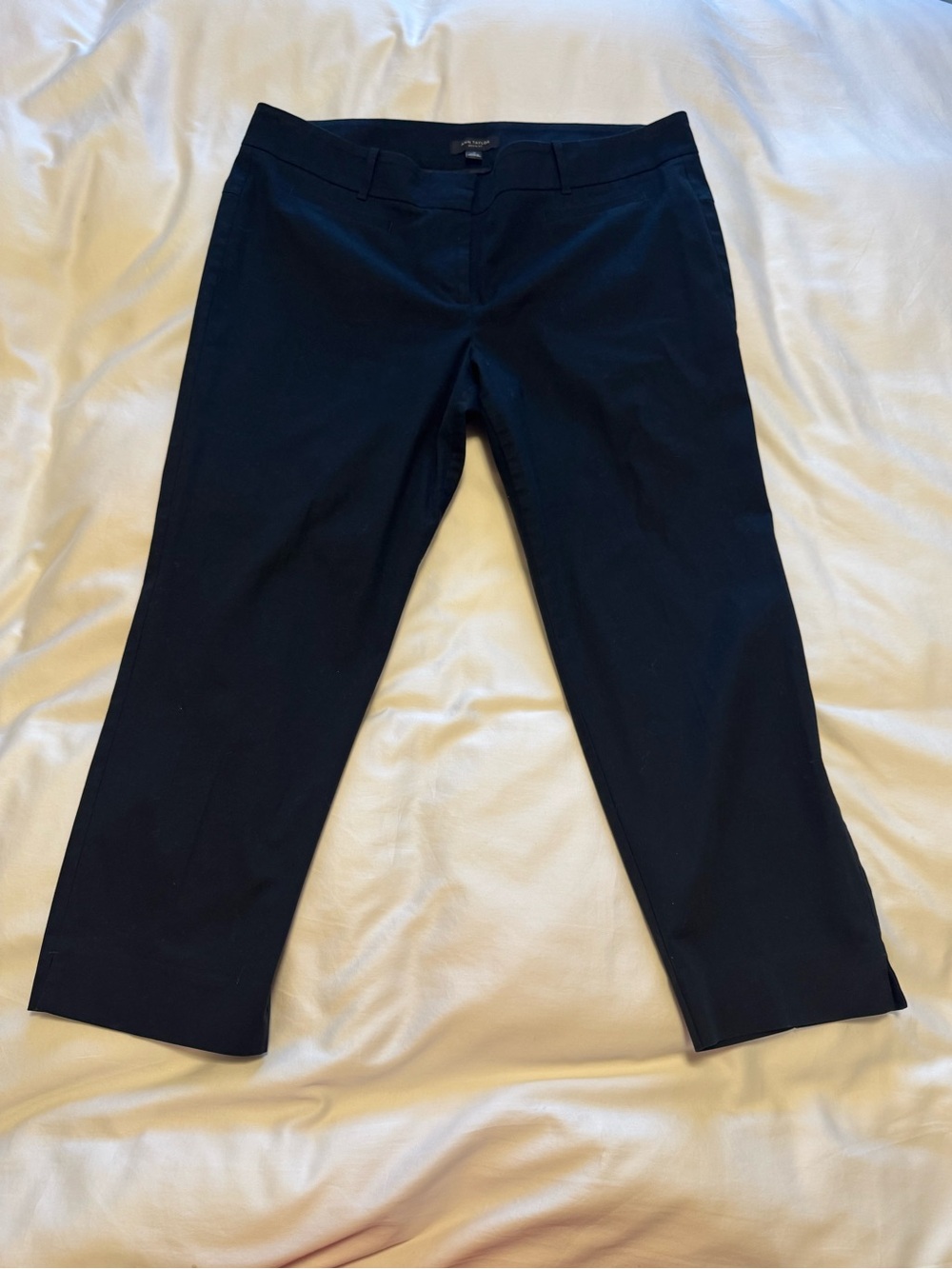 Ann Taylor Black Dress Ankle Devin Fit Pants - Straight Leg